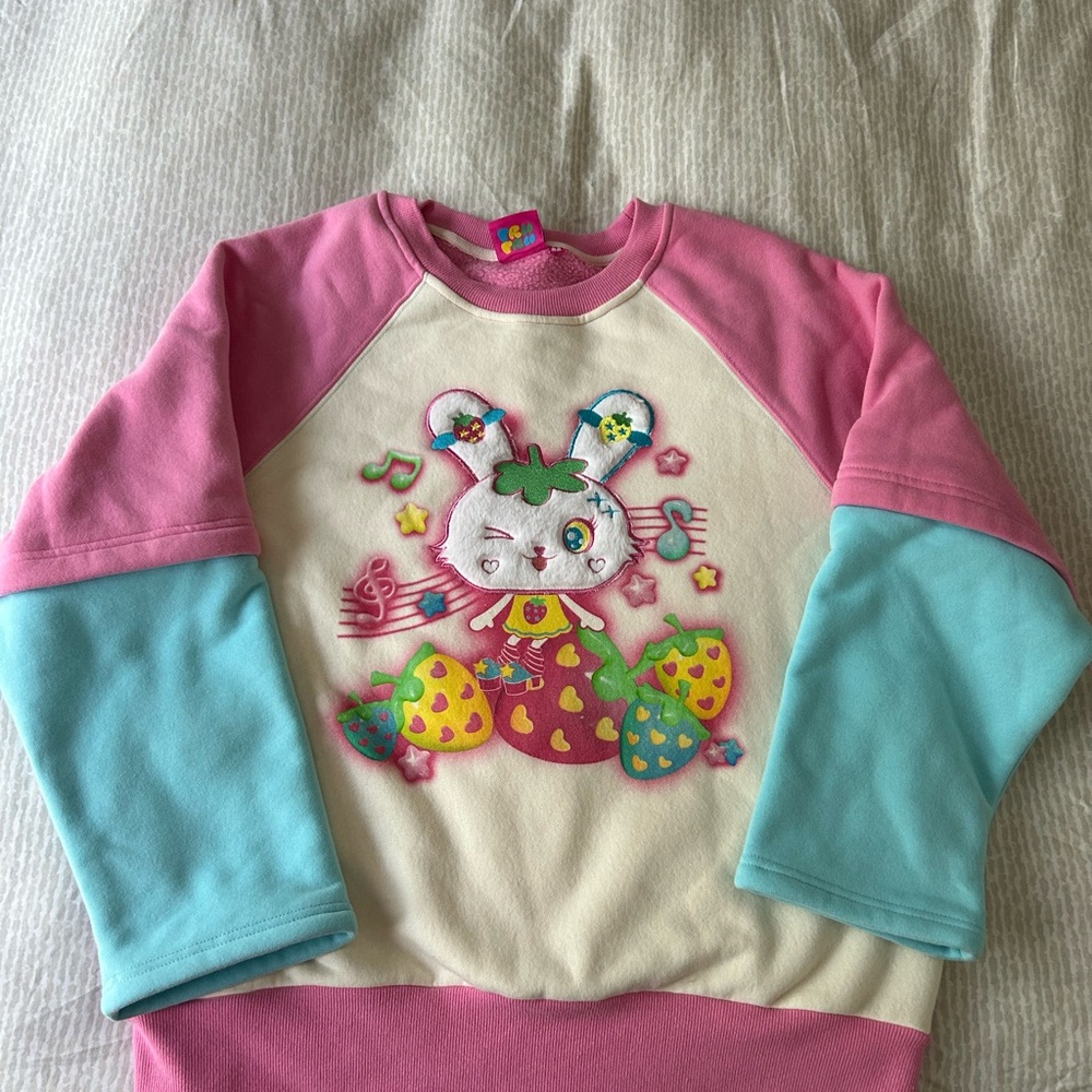 Fru Fru fuzzy bunny sweatshirt. Medium